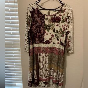 Long sleeve midi dress